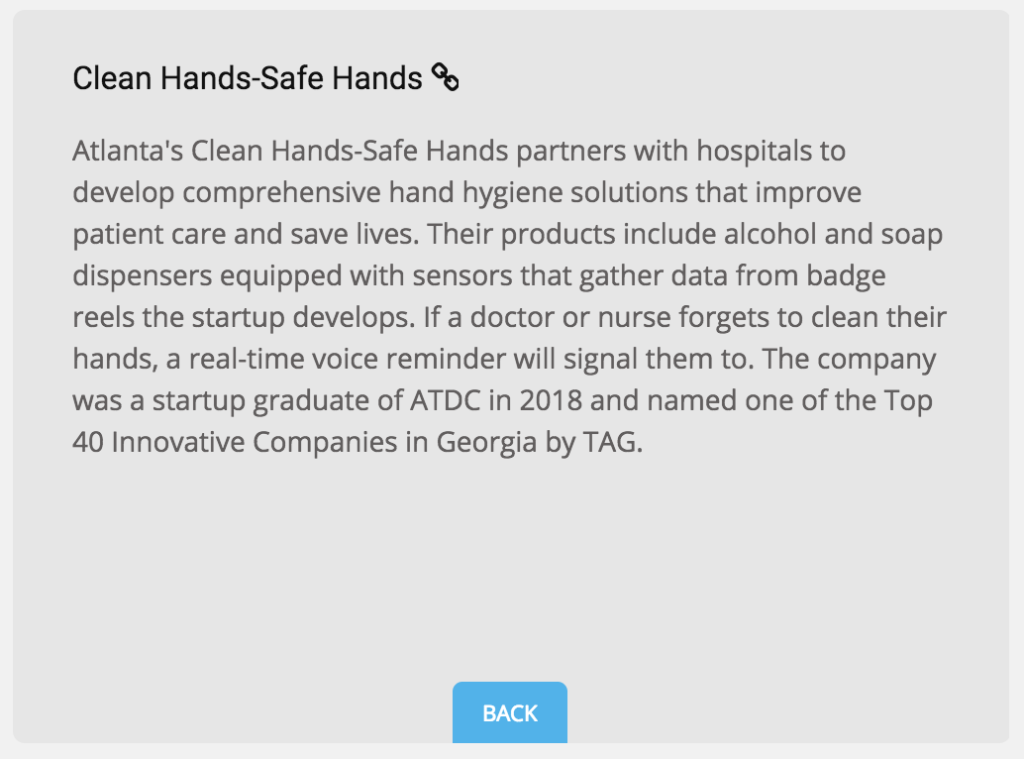 Clean Hands - Safe Hands Back